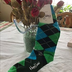 NWT Happy Socks argyle pattered socks